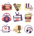 world video and audio media resources day isolated vector image