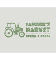 natural products poster farm fresh banner can vector image