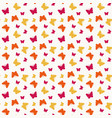 seamless with butterflies vector image vector image