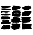 set of brush strokes vector image vector image