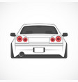 sport japan car back view vector image