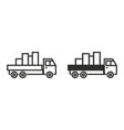 truck icon vector image