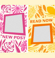 new post read now transparent frames for media vector image
