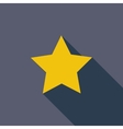 star single flat icon vector image vector image