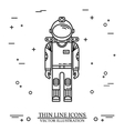 astronaut in space human mission to mars vector image