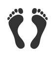 footprints man vector image