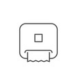 paper towel dispenser line outline icon vector image