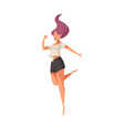 smiling woman vector image vector image