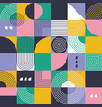 abstract seamless pattern grid with shapes vector image