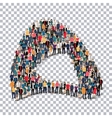 abstract transparency symbol people vector image vector image