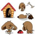 cute cartoon dog vector image