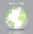 modern globe vector image vector image