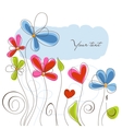 floral background vector image vector image