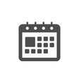 calendar glyph icon or schedule concept vector image vector image
