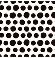 seamless pattern with painted polka dot texture vector image