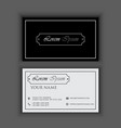 classic vintage creative and clean business card vector image