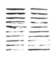 set of hand drawn smears vector image