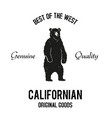 californian goods logo vector image