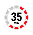 isolated with timer vector image vector image