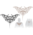 maori manta tattoo design vector image vector image