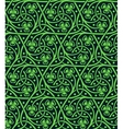 seamless pattern with shamrock vector image vector image