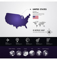 united states map vector image