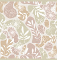 autumn leaves seamless pattern season floral vector image vector image