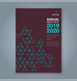 cover annual report 1589 vector image