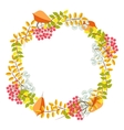 fall floral bouquet wreath vector image