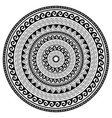 tribal geometric mandala design polynesian vector image