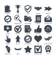 approve elements set icon symbol template vector image