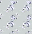 vintage flower seamless pattern stylized elegant vector image