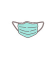 face mask from pollution and viral diseases vector image
