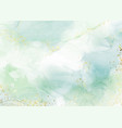 hand painted alcohol ink background with gold vector image