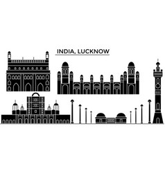 India lucknow architecture urban skyline Vector Image