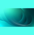 turquoise modern background with elegant curves vector image vector image