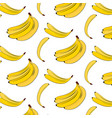banana pattern yellow summer plant vector image