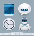 futuristic multimedia devices and technology vector image