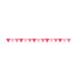 pennant triangle flag pattern border separator vector image