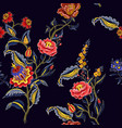 seamless pattern with indian ethnic ornament vector image vector image