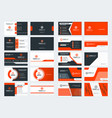 set 10 double sided business card templates vector image
