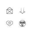 sex icons set vector image
