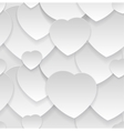seamless pattern heart cut out of paper vector image