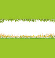 seamless pattern spring green fields landscape vector image