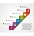3d infographic stair of success in business design vector image
