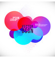 abstract liquid color geometric shapes fluid vector image