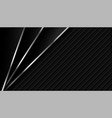 dark carbon fiber with metallic lines background vector image vector image