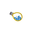 electric real estate logo icon graphic template vector image