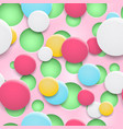seamless pattern holes and circles with shadows vector image