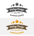 retro vintage insignia or logotype design vector image